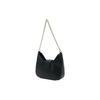 Versace Jeans Couture Baroque Carved Logo Buckle Grain Leather Shoulder Bag Women Shoulder Bag Black 74VA4BF5-ZS413-899