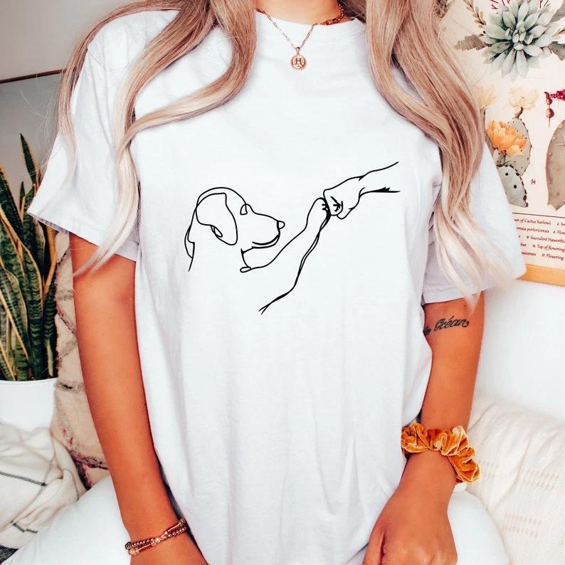 Paw Friend Shirt, Friendship Fist T-Shirt, Animal Lover Shirt, Dog Lover Shirt S