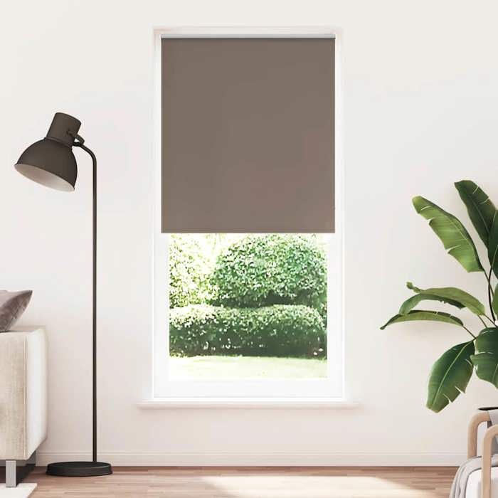 Blackout Roller Blind 80 X 230 Cm Brown 240147