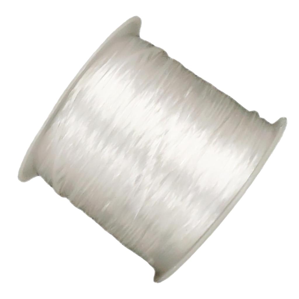 Crystal String 60m Multifunctional Elastic Binding Band Flat Rubber Band Crystal Strap