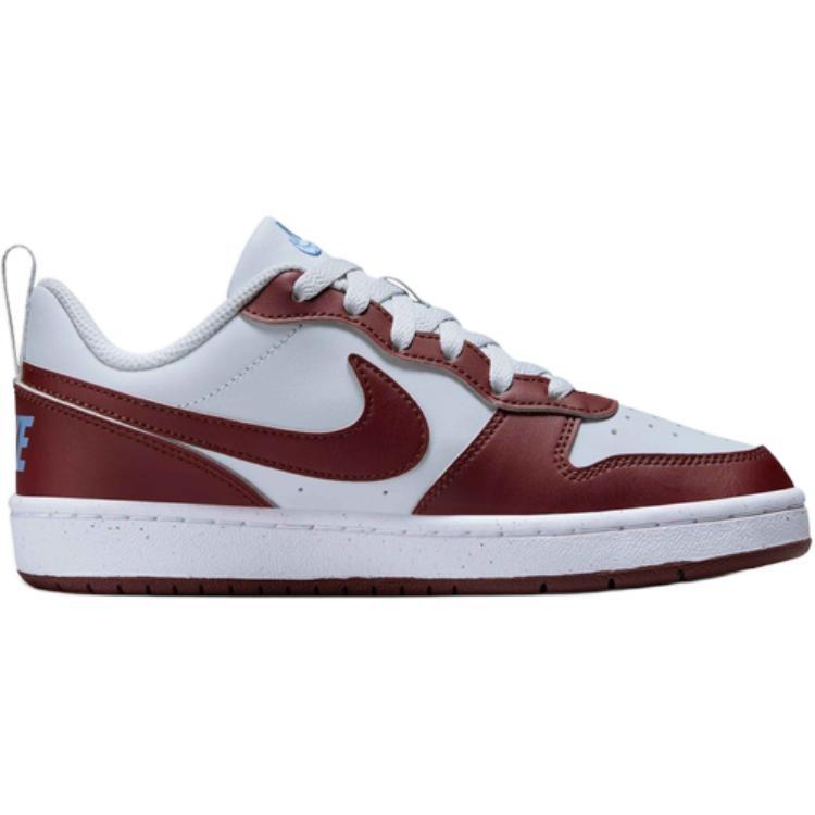 Nike Court Borough Low Top Skateboard Shoes Red/White Unisex Kids' DV5456-006