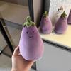 Lively Eggplant Doll Adorable Vampire Eggplant Plush Toy Companion and Soothing Gift