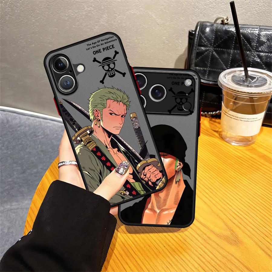 Case for iPhone 17 Pro Max 14 11 12 13 Mini XS XR 15 Air 16 Plus 7 8 SE Funda Back Phone Cover One Piece Zoro Cool
