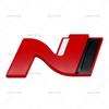 Metal N Emblem Logo N Badge Decal Nline Ar Stickers For IX25 IX35 I40 I30 Kona Tucson Sonata Elantra Accent Styling Accessories