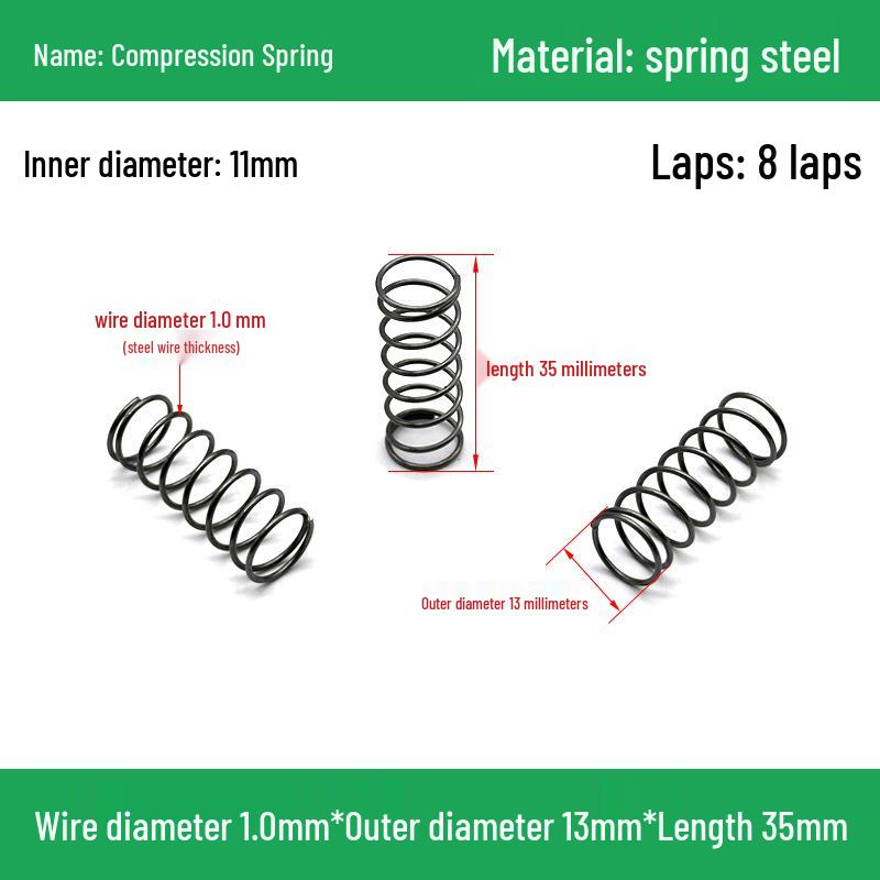Heavy Duty Y-Type Compression Spring Shock Absorber, 1.0mm Wire Diameter, Outer Diameter 5-20mm.