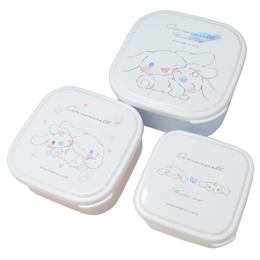 

Cinnamoroll [Lunch Box] Nesting Lunch Box (3-Piece Set) Sanrio