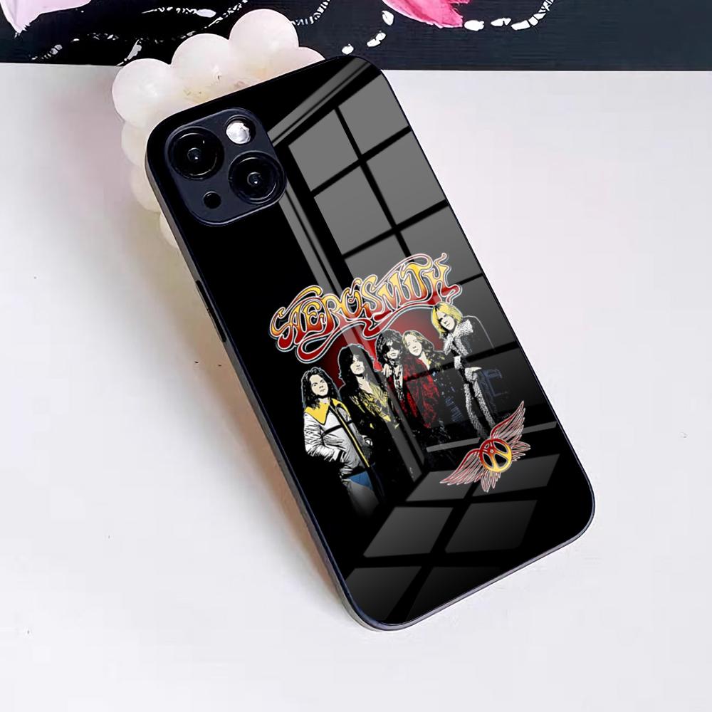 

Band Aerosmith Phone Case For IPhone 17 Pro Max 16 15 14 Pro Max 13 11 X Xs Xr 8 7Plus Glass Cover iPhone 14 Plus