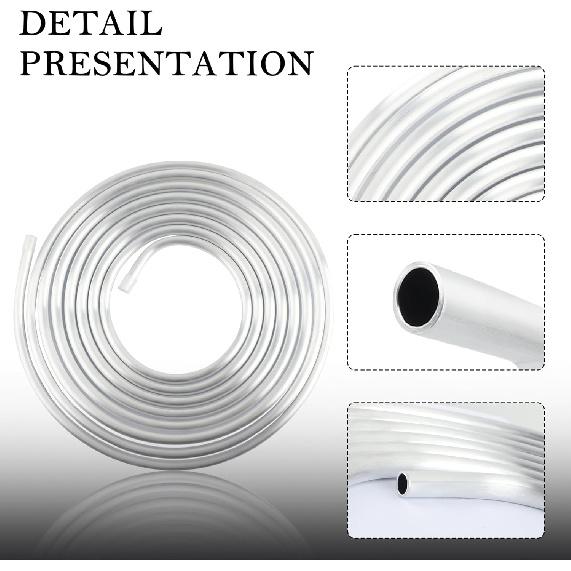 OD 5/16" Fuel Line Aluminum Tubing,16Ft 5/16" Steel Fuel Line for Hard Metal Fuels Lines/Gas Lines Replacement,Cuttable Car Accessories for
