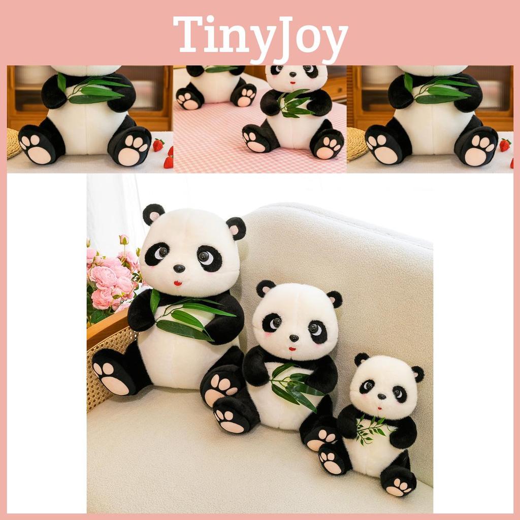 Adorable White Plush Panda Bear Toy Soft Pp Cotton Stuffed Animal For Kids Gifts