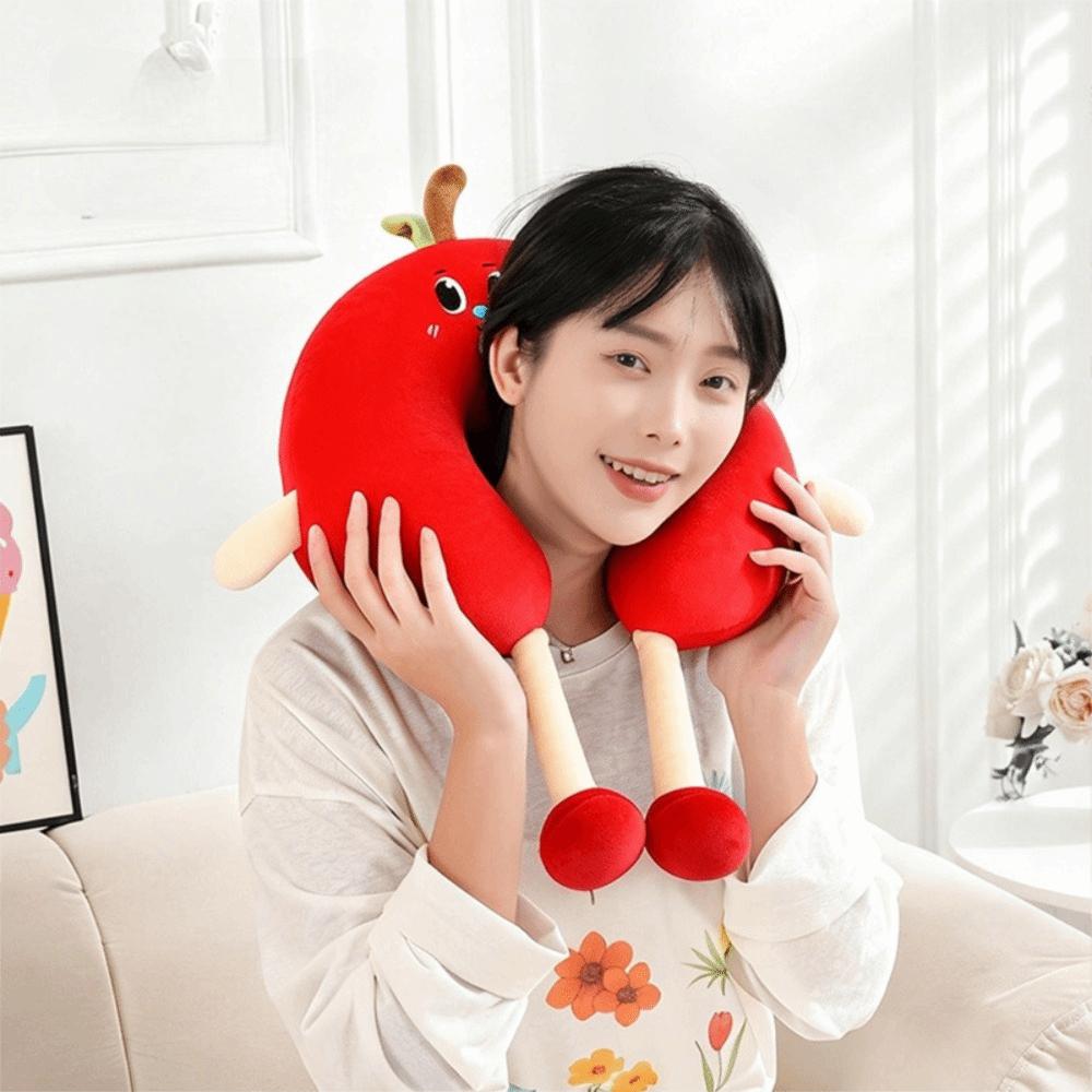 Cartoon Travel Pillow PP Cotton Headrest Adorable Office Nap Pillow  Airplane