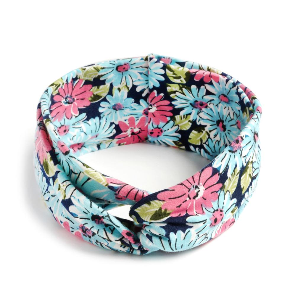 Bohemian Cross Knotted Headband Gypsy Yoga Sports Headband Wide Female Stretch Headband