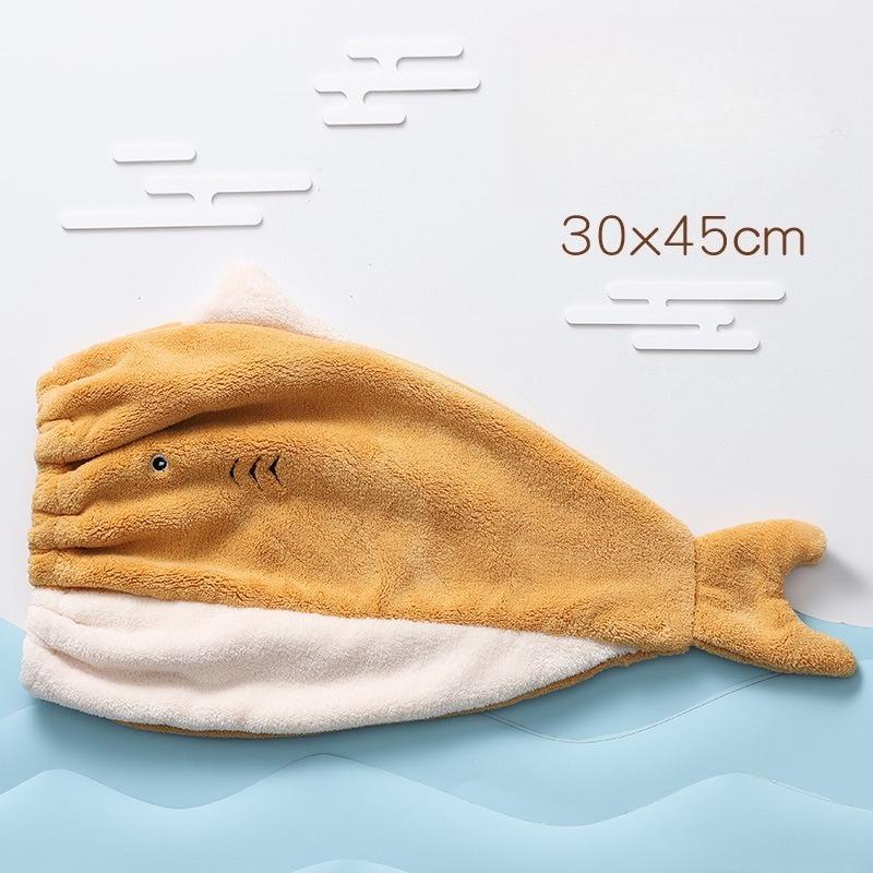 Dry Hair Cap Women's Water-absorbing Quick-drying Headscarf Coral Fleece New Soft and Comfortable Cartoon Shower Cap
