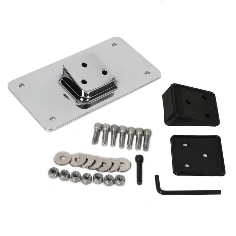 

Motorcycle Laydown License Plate Mounting Bracket Kit for 883 1200 Replacement License Plate Mount Holder срібний