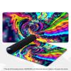 Buntes Psychedelisches Wirbel Fluid Art XXL Großes Gaming-Mauspad Rutschfestes Gummi-Tastaturpad Schreibtisch Büro Computer Schreibtischmatten