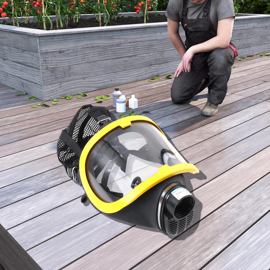 Electric Constant Air Flow Full Face Gas System XLSF-A1 110V-220V Chemical Industrial Painting Spraying Air Supply Respir