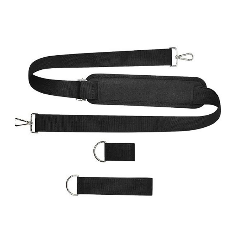 Black Shoulder Strap Compatible With Major Brands Accessory String Trimmer Harness Balanced Weight Distribution