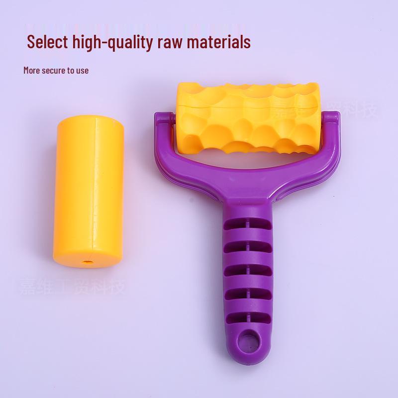 Double-Sided Roller & Mold Set: Kids  Space-Themed Play-Doh & Sand Accessories Double-Sided Roller Two-Piece Set