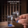 Elegant Crystal Glass Shot Cups Decanter Set With Graduated Markings Home Whiskey Baijiu Or Spirits Serving