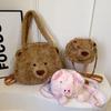 Neue frische Mädchen Mode Umhängetasche rosa Schwein Puppe Tasche Nischen Design vielseitig niedlich Plüschtasche