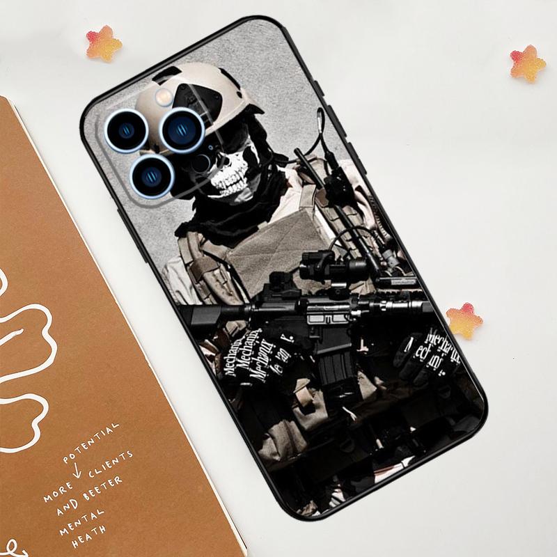Military Army Special Forces Phone Case For iPhone 17 Pro Max 14 11 15 16 Pro Max 12 13 mini 16 Plus 16e 17 Air Funda