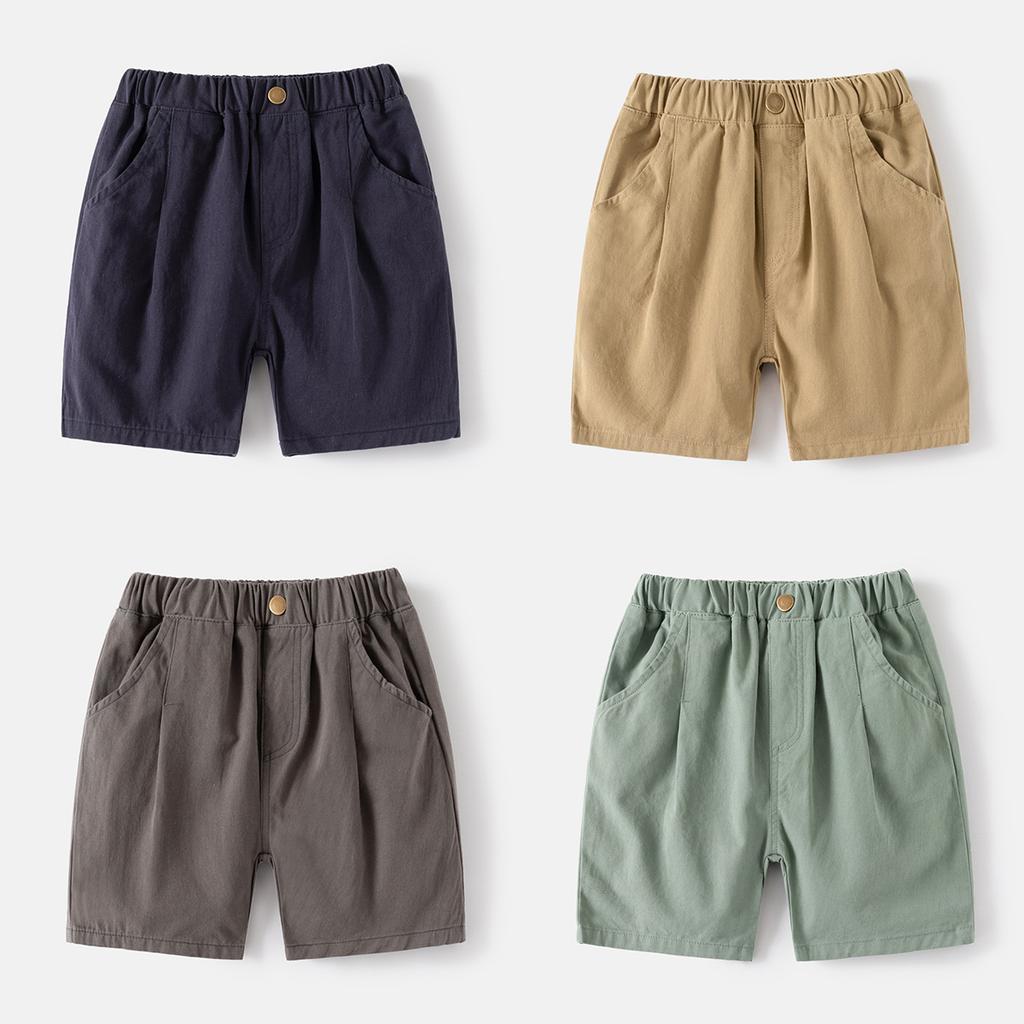 Boys Summer Shorts Lightweight Casual Knee Length Bermuda Pants Comfortable Mid Length Bottoms for Toddler and Kids