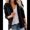 Jachetă Streetwear pentru Femei din Amestec de Bumbac cu Buzunare Multiple pentru Toamnă Primăvară Casual