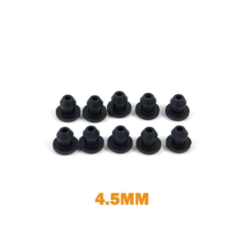 10PCS Black High Temperature Resistant Silicone Rubber Plugs, Buckle Type Anti-collision Feet