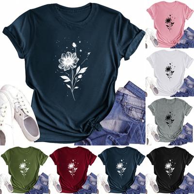 Toddler Girl Boy T-Shirts Kids Top Boys And Girls Printed Short Sleeved T-shirt