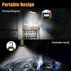 Work Rechargeable Light LED 4000MaH Portable Flashlight Magnetic Lamp 7 Modes With Hooks for Car Inspection Camping Lighting