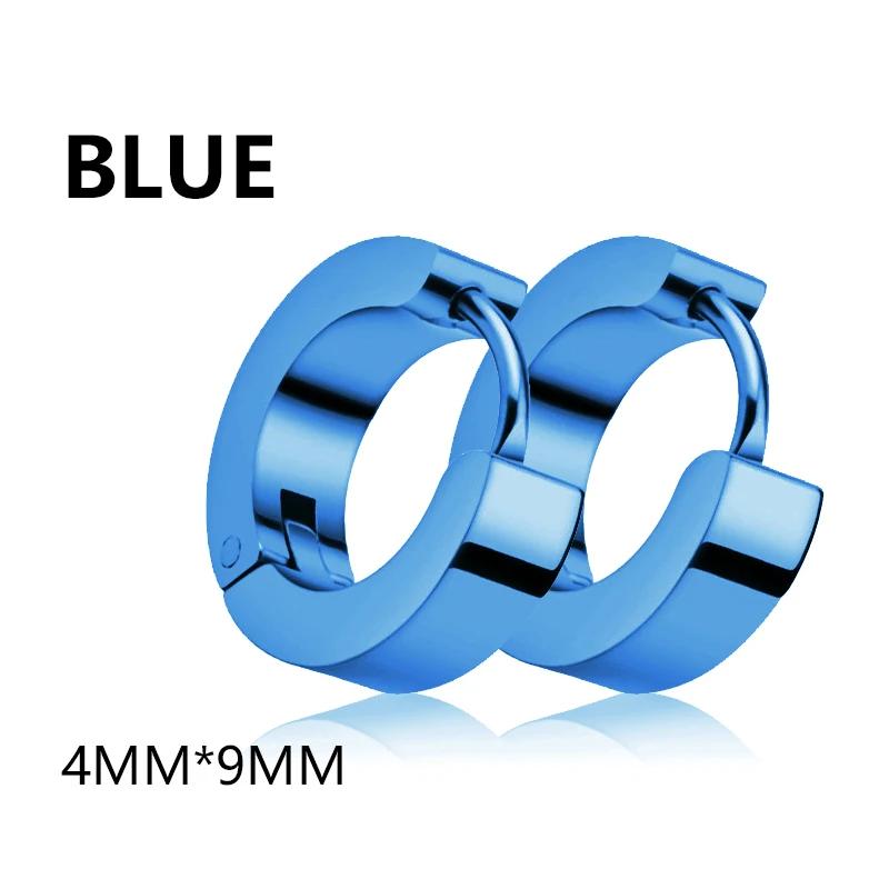 1 Paar Punk Edelstahl Runde Kreis Creolen Ohrringe Für Männer Frauen Nicht Verblassende Ohrringe Hip Hop Männlicher Schmuck