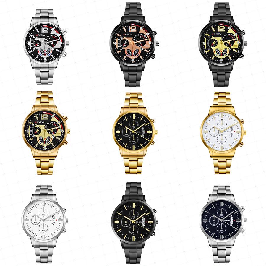 Men's Steel Belt Watch Quartz Watch Steel Belt Watch Live Broadcast Huaqiangbei Watch Imitation Mechanical Watch