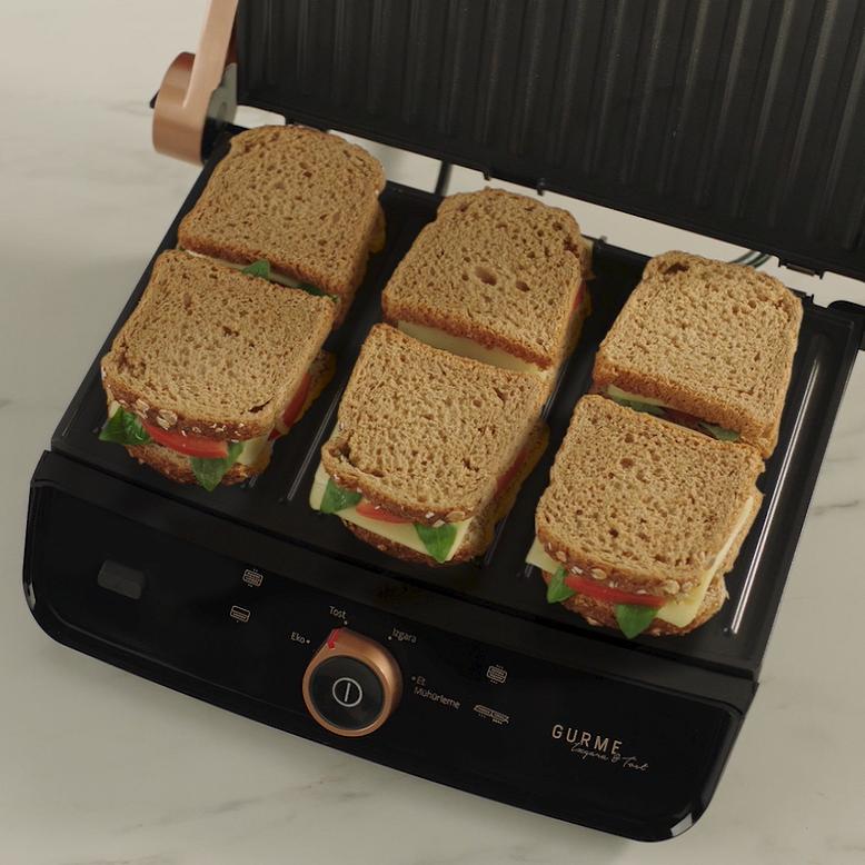 Arçelik TM 9046 S 2400 W Gurme Black Professional Toaster