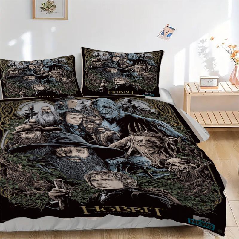 Hobbit Journey Print 3Pcs Bedding Setduvet Cover With 2 Bedropillowcase Home Birthday Gift