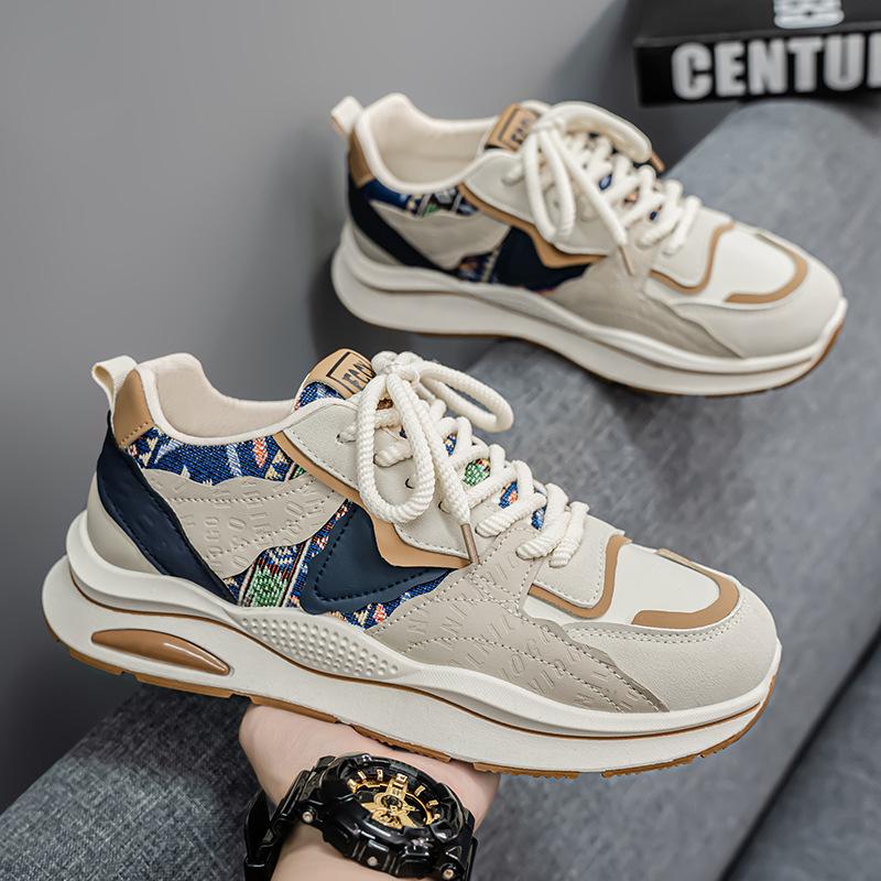 Spring men's shoes new breathable shoes men's trend versatile platform sports shoes casual running trendy shoes