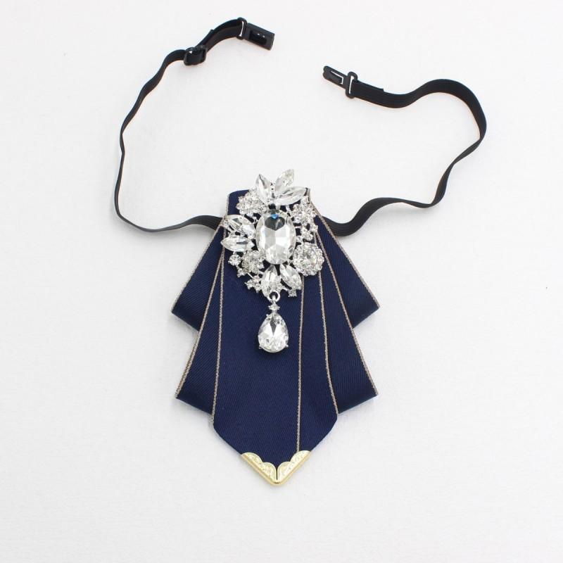 

1 шт. Мужские галстуки, аксессуары для рубашек, аксессуары для выступлений, свадебный подарок, лента, галстук-бабочка, бриллиантовая брошь, галстук-бабочка двойного назначения, регулируемый