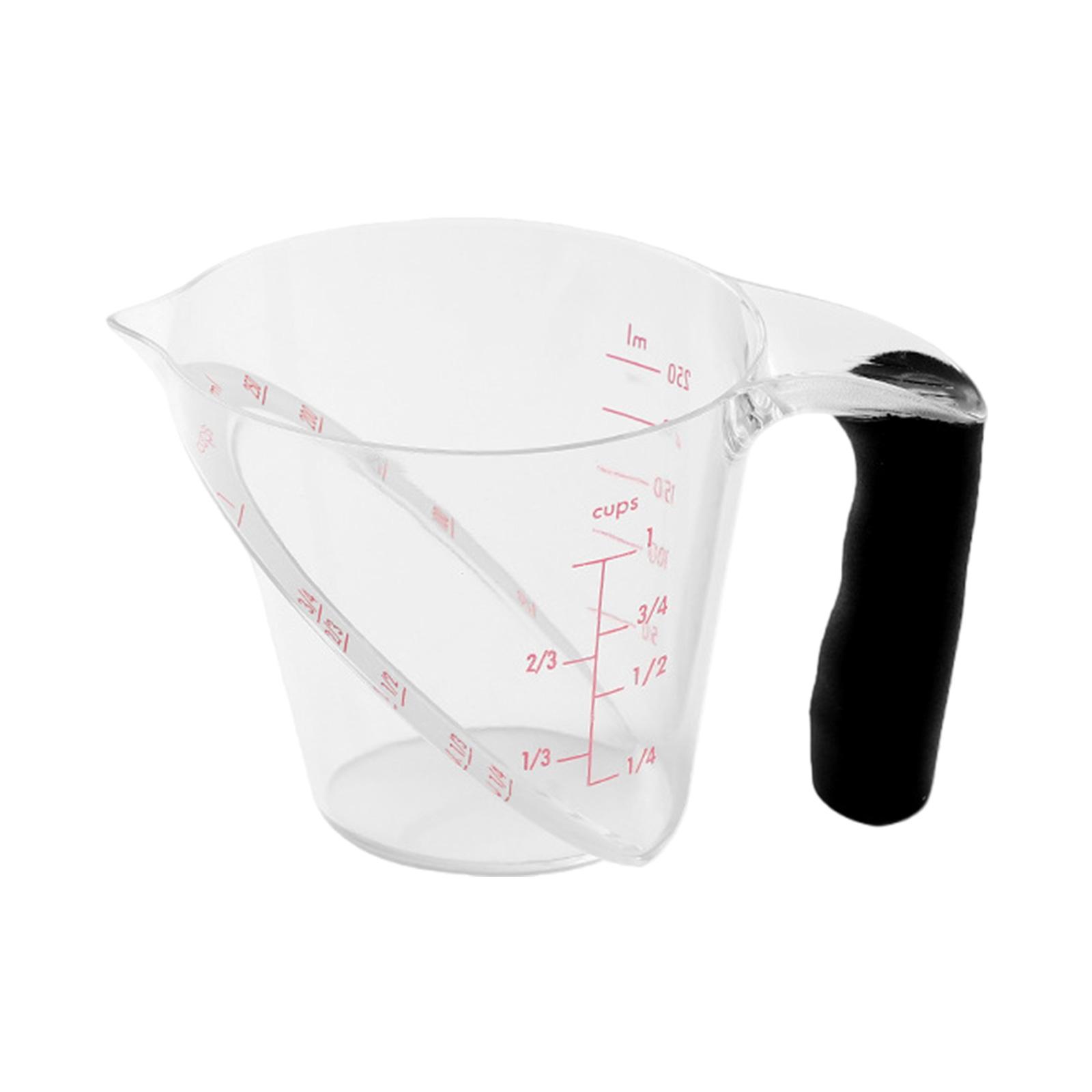 

250ml Kitchen Plastic Measuring Cup With Ergonomic Handle For Accurate Recipe Preparation Liquid and Dry Measurement