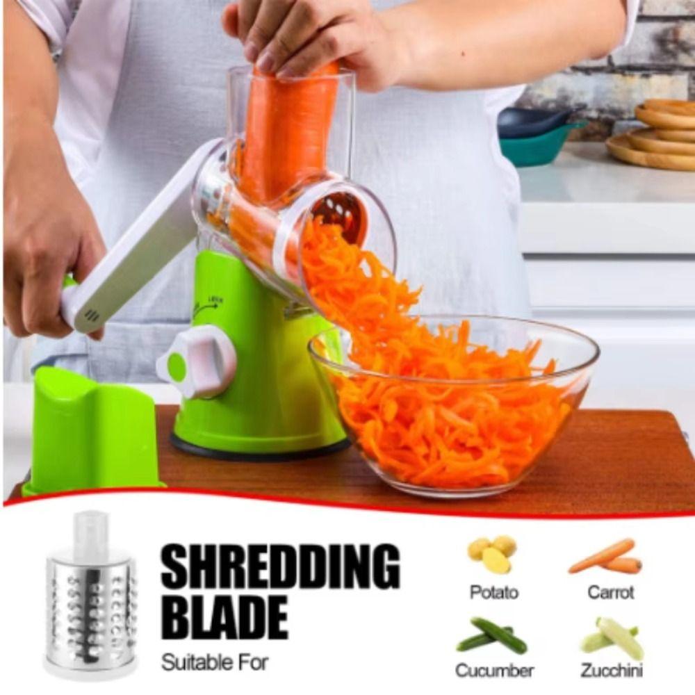 Multifunctional Cheese Grater Manual Manual Rotary Vegetable Slicer Food Shredder Household