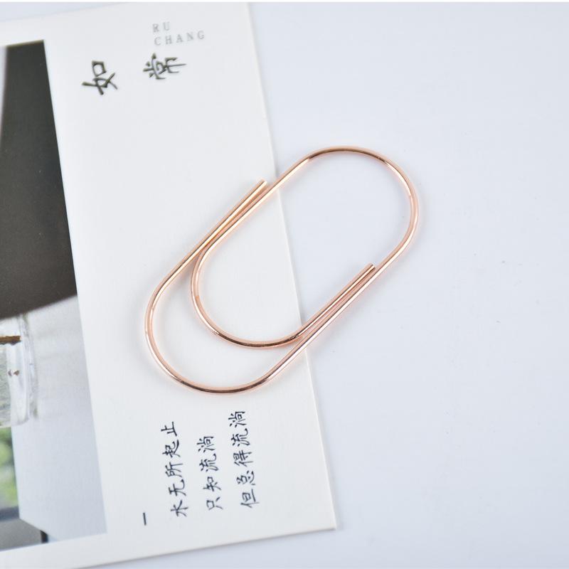 50PCS Large Size 50mm Paper Clip Metal Cartoon Color Decorative Office File Student Notebook Organizer