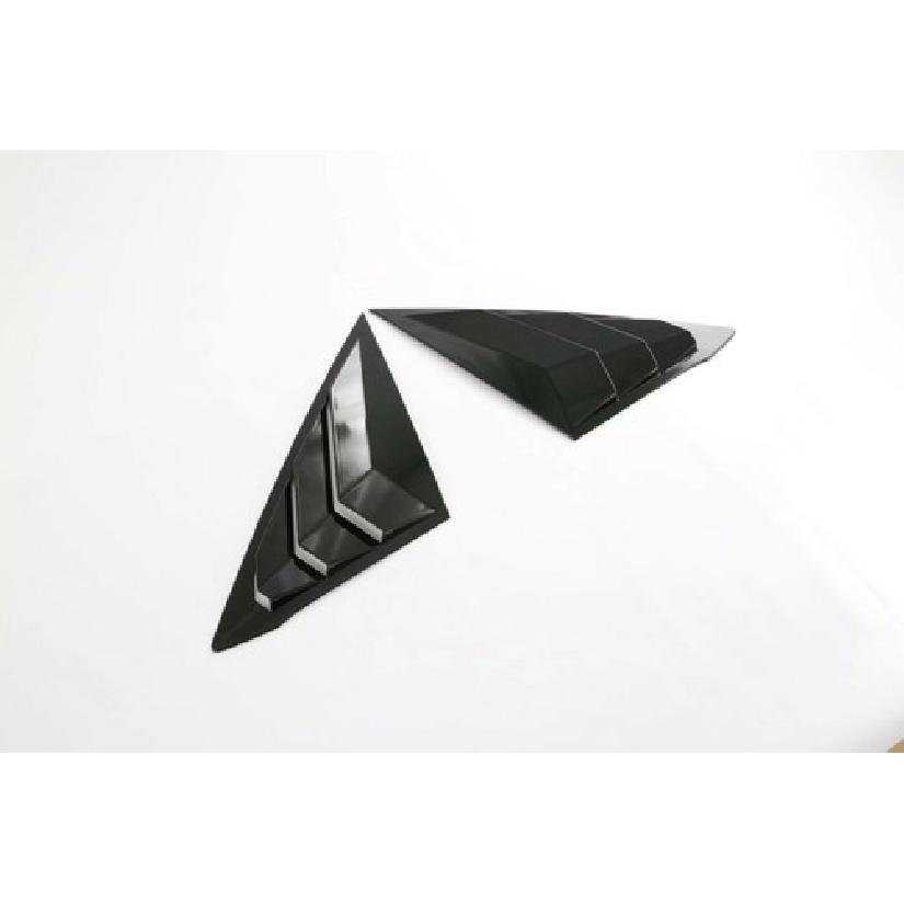 Glossy Black Rear Window Side Louver Cover Trim For - Honda Civic Sedan