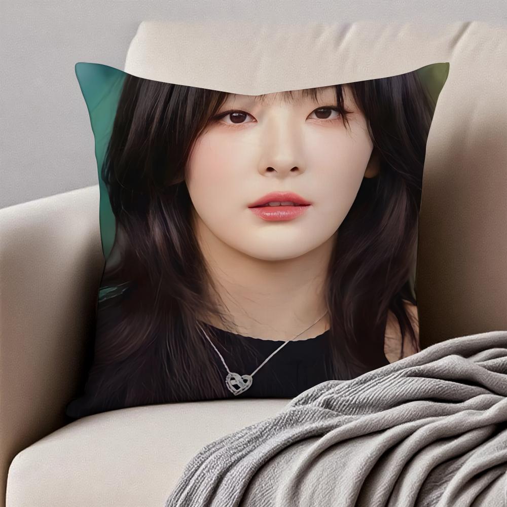 S-Seulgi Kissenbezug Kissenhülle Staubmilbenfrei Unsichtbarer Reißverschluss Kurzer Plüsch Sofakissen