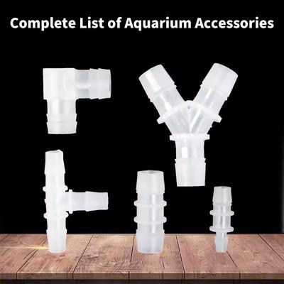 Złączki kolankowe 8/12/16/mm Złączki do zbiorników akwariowych Plastikowy trójdrożny konwerter Rura prosta Reduktor Miękka rura Adapter