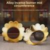 Thickened Alloy Incense Burner with Stainless Steel Edge for Indoor Use