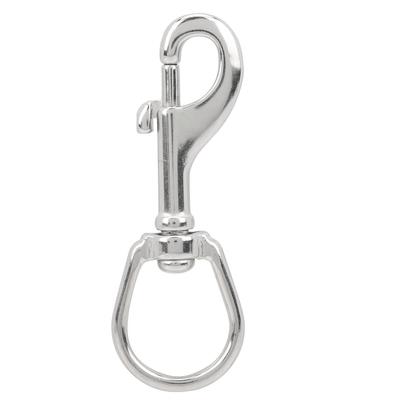 Drehbarer Karabinerhaken 316 Edelstahl Einzelkopf Outdoor-Aktivitäten Tauchschnalle 80mm