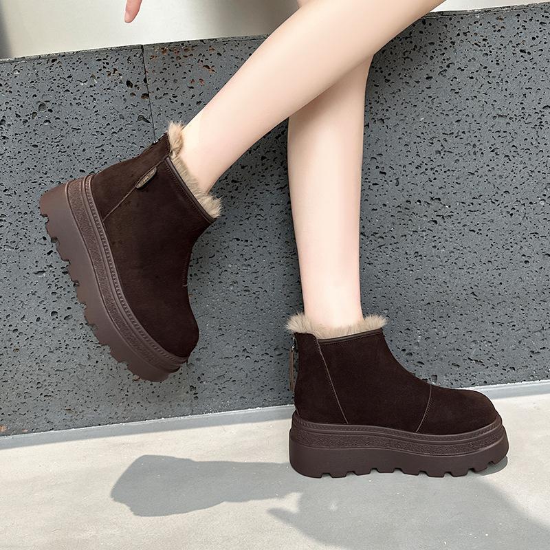 Snow Boots Winter New Small Thick-soled Warm Velvet Cold Casual Short Boots Tide