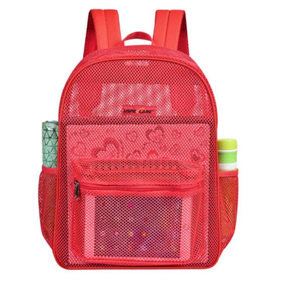 School Bag for Adults See Through Black Mesh Lightweight for School Large Mesh Backpack Heavy Duty