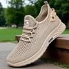 Sapatos de Corrida de Malha Respirável para Homem - Ténis Leves de Cano Baixo com Sola de Borracha Amortecida, Sapatos Desportivos Casuais Atléticos para Exterior