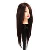 Synthetic Hair Hairdresser Head 85 Percent Real Hair Braiding Training Cosmetology Manikin Head for Students Brown