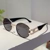 Vintege Oval Sunglasses Men New in Fashion Gradient Casual Shades Women Ins Trendy Brand Design Outdoor Decor Sun Glasses