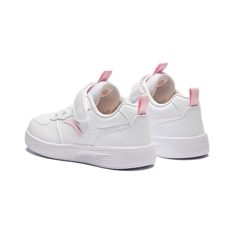 Anta Kids Retro Casual Versatile Non-Slip Wear-Resistant Low-Top Kids Skate Shoes Kids Sneakers White Pink A332419910H-4