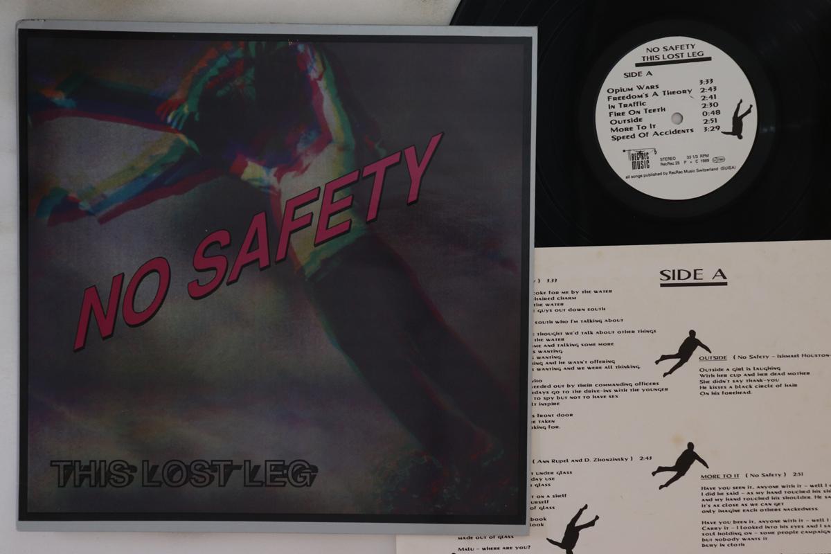

LP Record NO SAFETY - This Lost Leg RECREC25 RECREC 1989 Switzerlan Rock Used